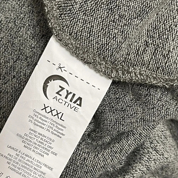 ZYIA Active Lounge Boyfriend Open Front Cardigan Size XXXL Green Long Sleeve NWT - Picture 7 of 8